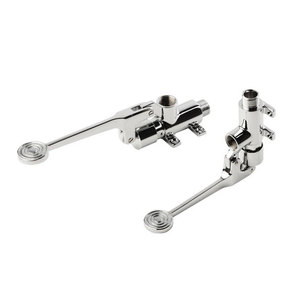 Hart Multi Pedal Operated Tap - Wall & Floor Fitting